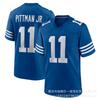 Indianapolis Colts Football Jersey 2 53 LEONARD 18 MANNING Mens Embroidered Rugby Shirt