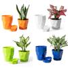 2022 Nordic Minimalist Plastic Resin Flower Pot with Tray - Available In Small & Large Sizes