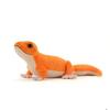 Lilizzhoumax Realistic Gecko Plush Lizard Stuffed Gecko Soft and Cute Toy for Kids Home Cuddly Toy Fat-Tailed Toy, Orange, 15.75 Inch, Boys' Animal,