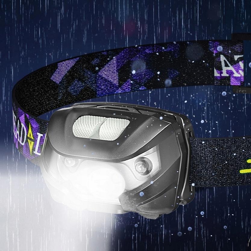Headlamp Rechargeable LED Headlamp 5 Modes + USB Cable