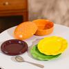 Underglaze Color Hamburger Cutlery Set Dishes Home Beautiful And Beautiful Plates Dinner Plates Cute Bowl Birthday Gifts