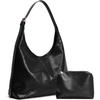 Hobo Bag for Women Vegan Leather Slouchy Shoulder Bag with Matching Pouch