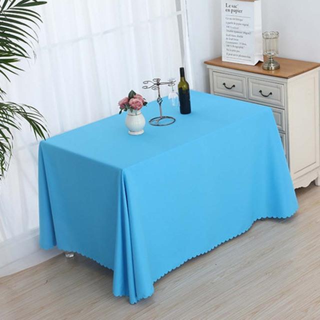 Table Cloth Solid Color Rectangular Tablecloths Wedding Elegant Conference Hotel Table Cover Exhibition Event Banquet Tablecloth