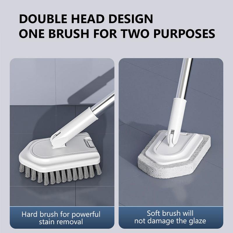 95CM Bathroom Sponge Cleaning Brush Multi-Functional Tool Long Handle Removable Household Floor Bathtub Brushes Ceramic Tile Bru