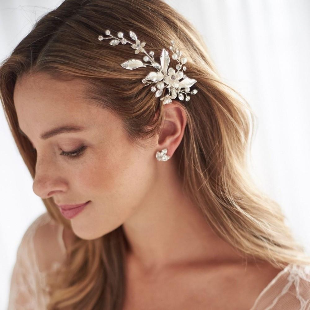 Elegant Crystal Hair Clip Luxury Rhinestone Headdress Wedding Hair Accessories Wedding Ceremonies