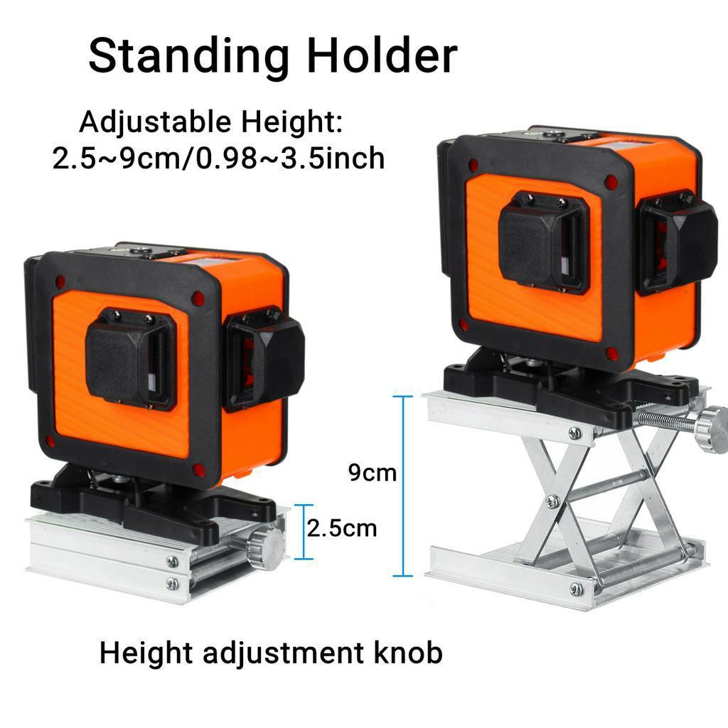 12-линейный лазерный уровень 3D с самовыравниванием, беспроводной пульт ДУ, 360° горизонтальные и вертикальные перекрестные линии, с аккумулятором 4000 мАч, настенный кронштейн, Nivel Laser