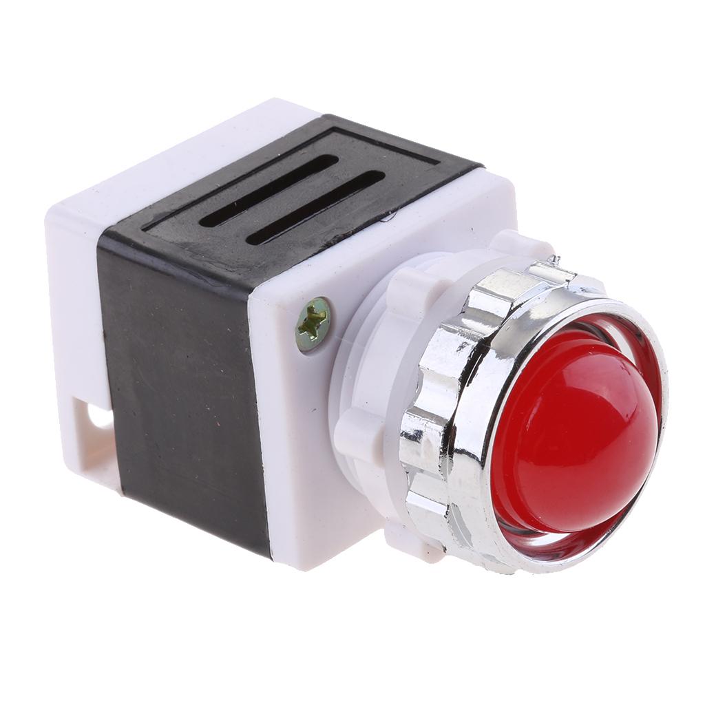220V LED Metal Panel Indicator Light Lamp Signal