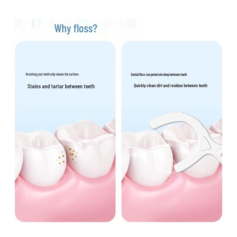 FAWNMUM Noble Tiger Disposable Dental Floss Picks