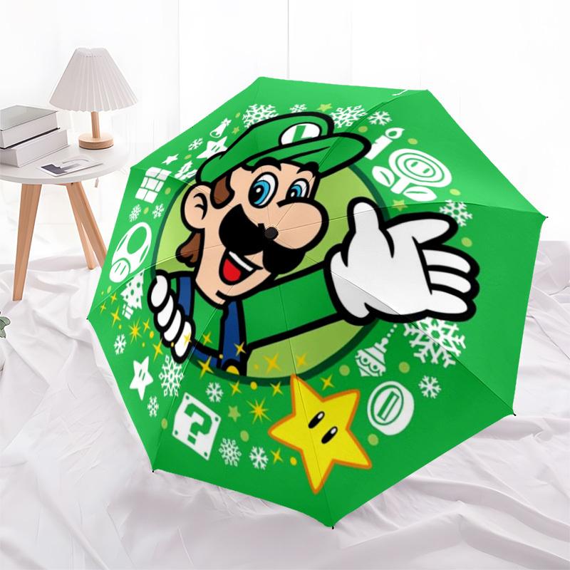 1pc Mario Bros Automatic Umbrella 8-Bone Design Compact Gear for Outdoor Travel, Perfect Gift for Friends or Family yy250903195