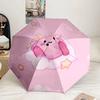Pink pika Pattern Umbrella 8-Frame for Travel, camping, Casual Lightweight Portable Umbrella, Essential for every family Holidays Gift