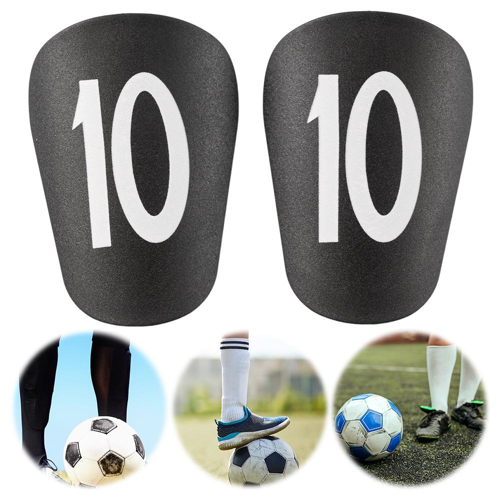 2Pcs Mini Football Shin Pad Soccer Miniature Shin Guards Wear-resistant Protective Shin Guard Lightweight for Soccer Training