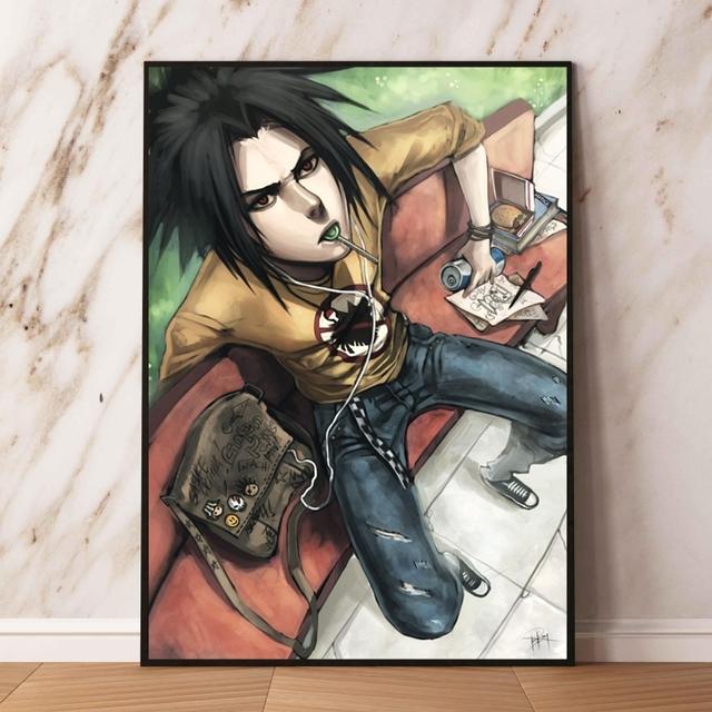 Холст Hd принты Натуто Учиха Саске Детская спальня украшения Современная гостиная изображение персонажа из мультфильма