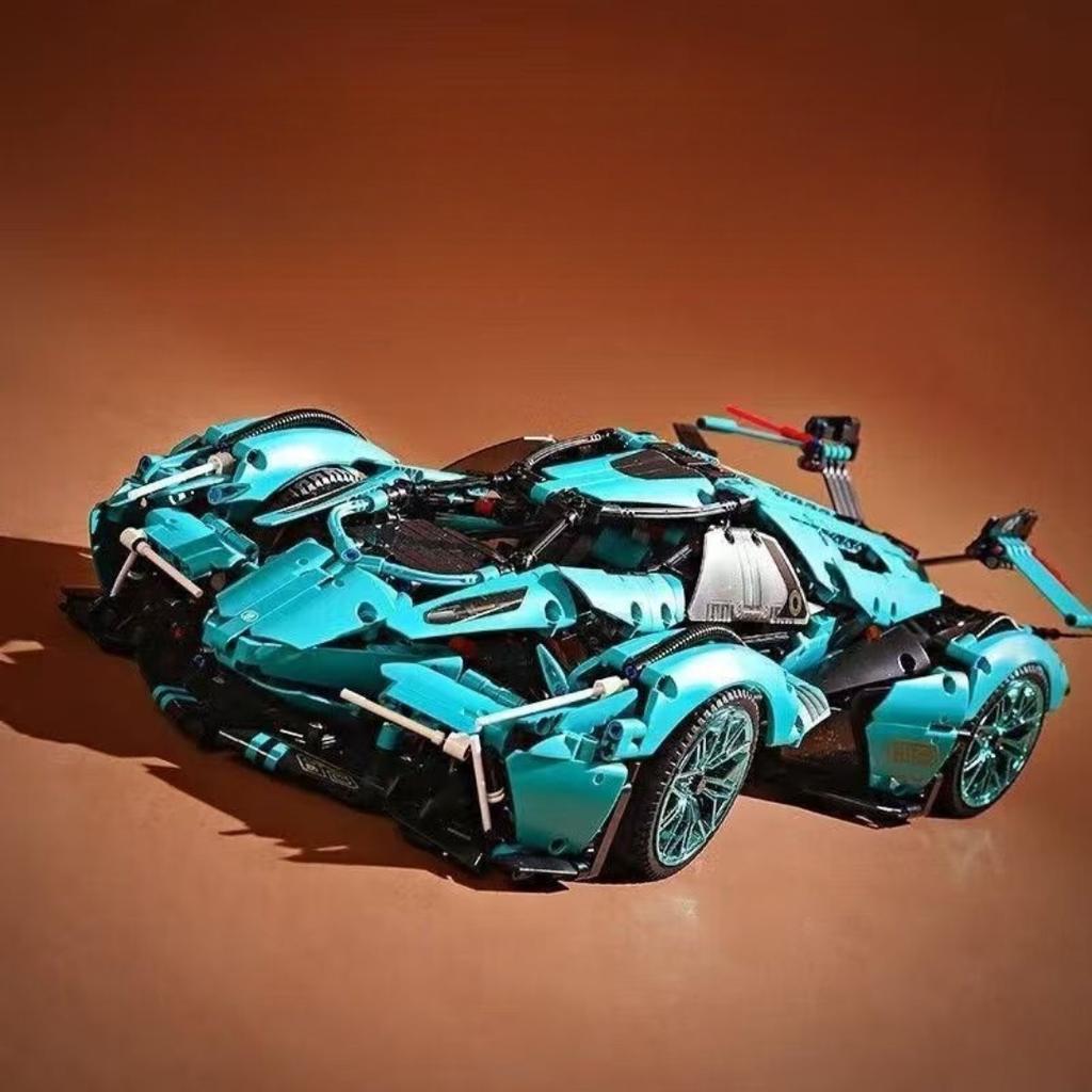 1:14 MOC V12 суперскоростной спортивный автомобиль строительные блоки гоночный автомобиль сборные кирпичи игрушки для взрослых детей день рождения новый год подарки