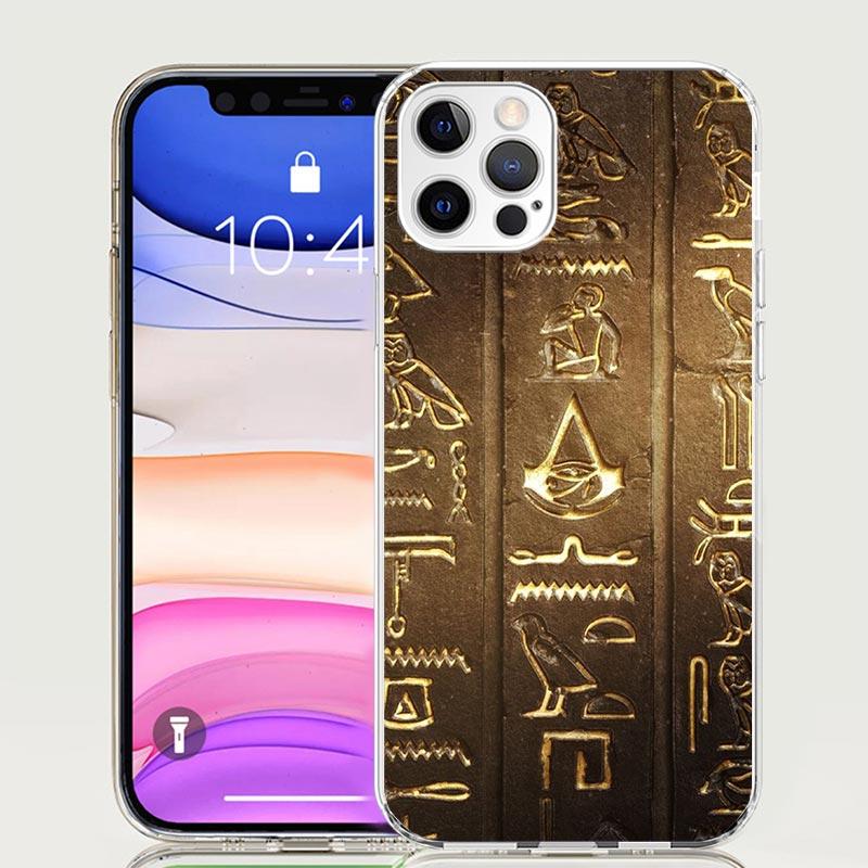 Египет Нефертити Анубис Анх Фараон Чехол для телефона для iPhone 17 Air 16 15 Plus 11 14 Pro Max 13 Mini 12 7 8 + SE Узор Арт Индивидуальный