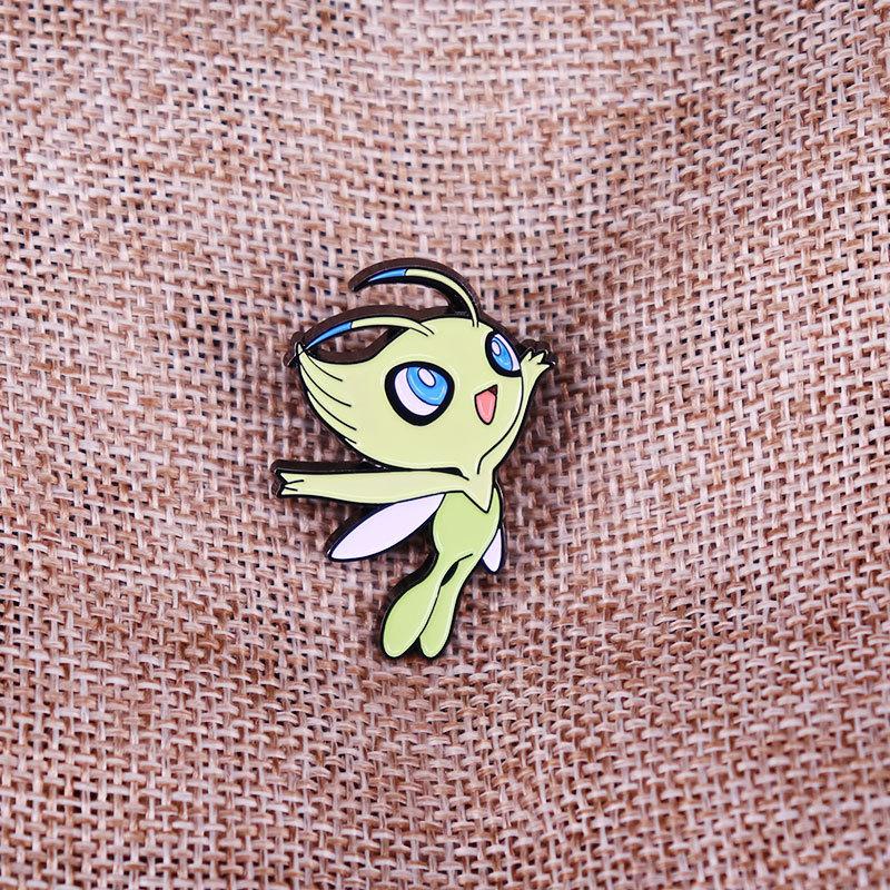 Celebi Anime Lapel Pins Backpack Jeans Enamel Brooch Pin Women Fashion Jewelry Gifts Kawaii Elf Cartoon Badges