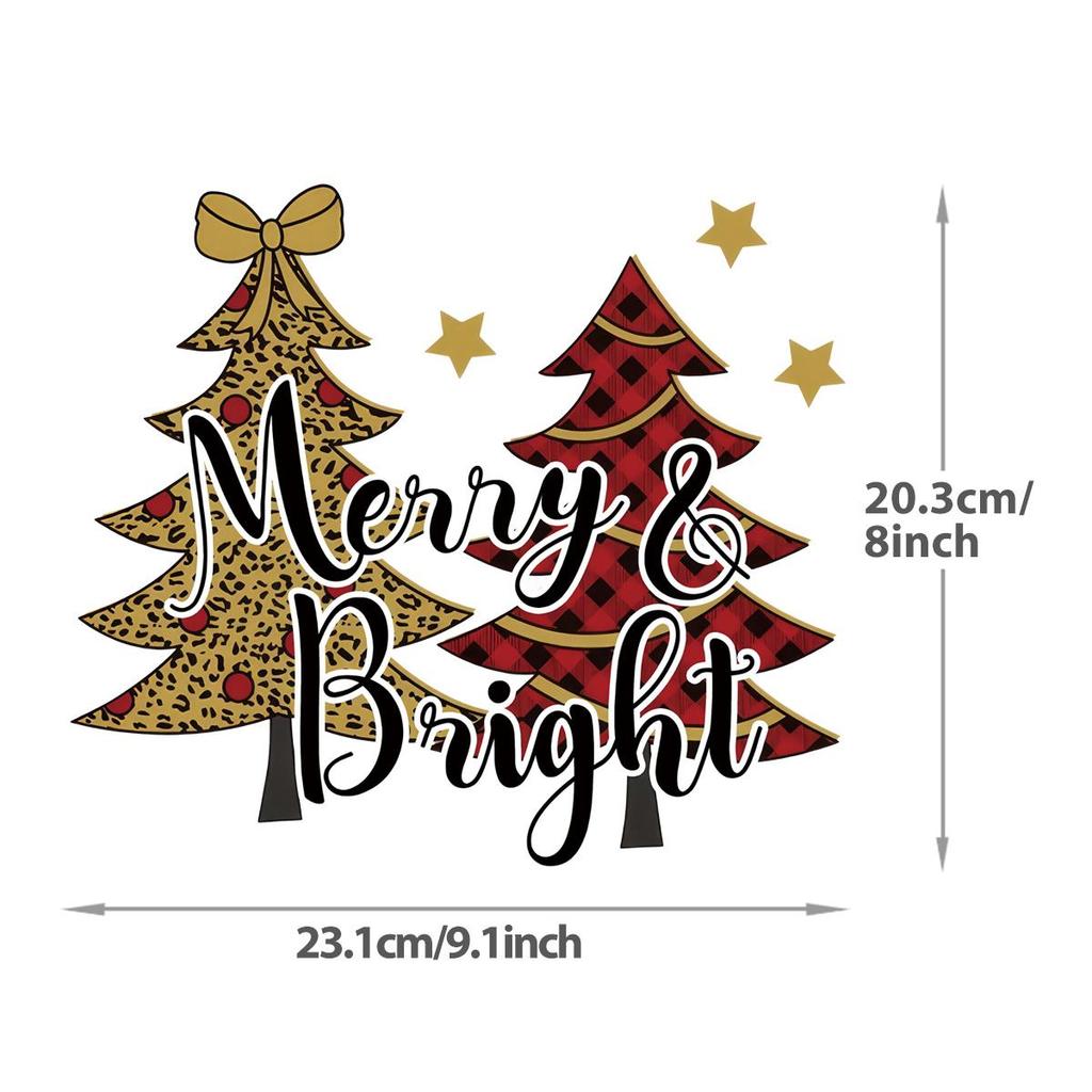 Winter Snow Doll Iron Patches, Christmas Tree Vinyl Stickers, Cars, Clothes, Hooded Sweatshirts, Heat Transfer, Diy T-shirts