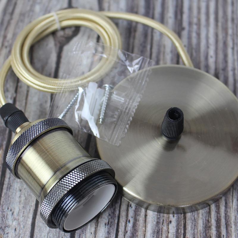 1 шт. Винты для люстры Керамическое основание с потолочным основанием Арматура E27 Винтажный Античная медь Патрон для лампы