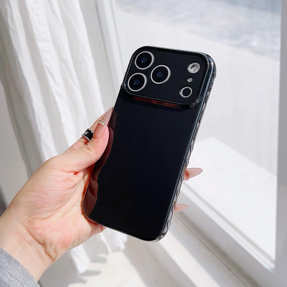 Simple Solid Color Colors  For For Iphone 17 Pro 16 1 14 Plus 13 12 Pro Max Side Heart-shaped  TPU Phone Cover Case