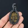 Bronzite Gemstone Handmade Pure Copper Wire Wrap Jewelry Pendant For Women