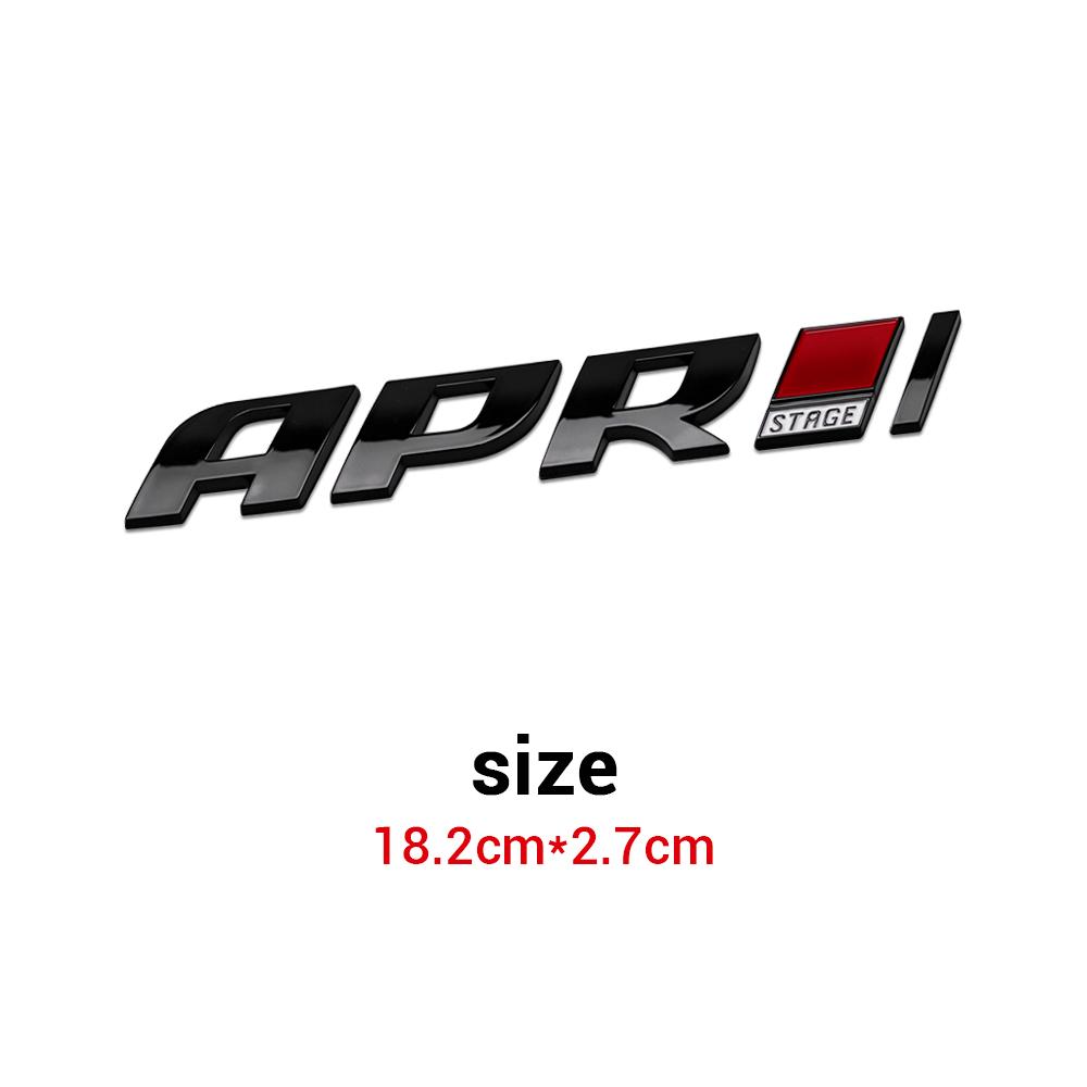 AABIN1 3D ABS APR Stage III Emblem Car Body Trunk Decor Sticker for Volkswagen Vw T5 Cc Scirocco Tiguan Mk2 Polo 6R Jetta Mk6 Gti Golf