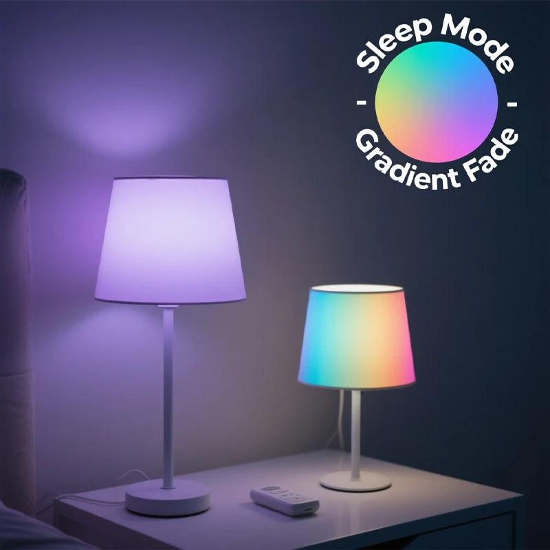 Пульт ДУ 24 кнопки Умная лампа Атмосферный свет 16 цветов RGB Лампа LED Многоцветная лампа E27 220В Бытовое освещение Диммируемая