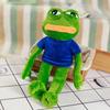 40cm Sad Frog Plush Toy Soft Stuffed Pillow Magic Expression Pepe The Sad Frog Animal Plush Doll Birthday GIfts for Girls Boys