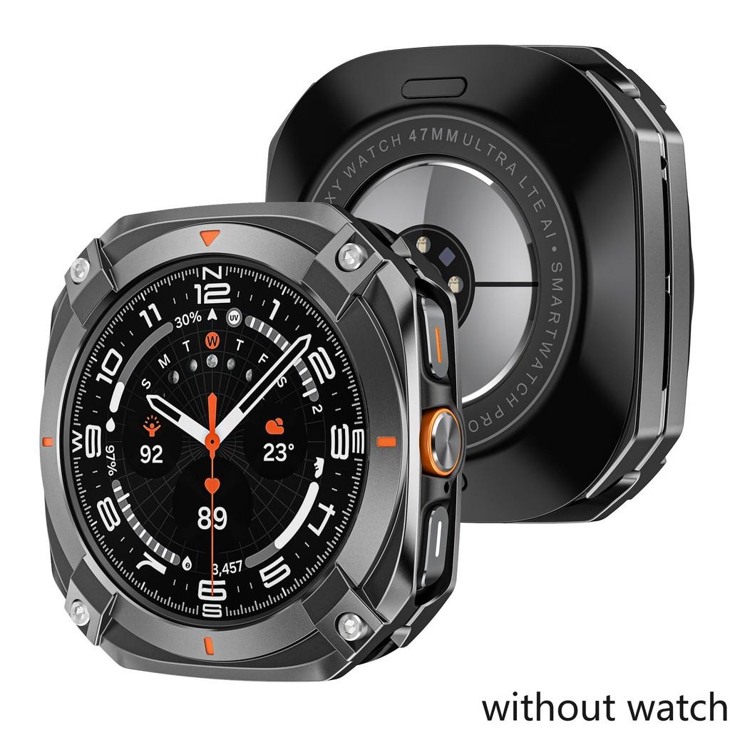 Металлический бампер из алюминиевого сплава для Samsung Galaxy Watch Ultra 2026 47 мм Защитный чехол-крышка для Samsung Galaxy Watch 7Ultra 47 мм