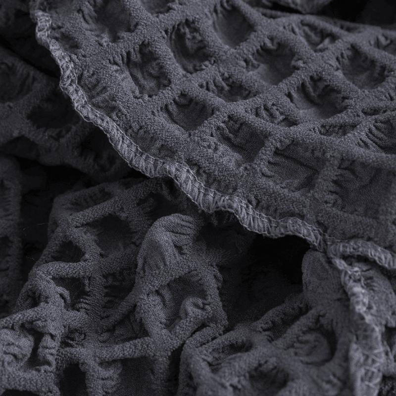 Клетчатая юбка из жатого хлопка, эластичный эластичный чехол для дивана для гостиной, чехол для кресла 1, 2, 3, 4 L-образной формы, чехлы для диванов