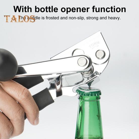 Ручной консервный нож, открывалка для бутылок из нержавеющей стали, прочная, удобная для пожилых людей, кухонные гаджеты