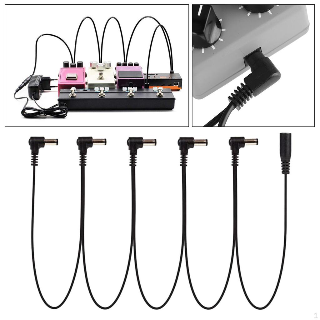 Daisy Chain Cable ,Right Angle Power Cord Bass, Patch Wire Cable,9V DC , Guitar Effect