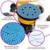 100Pcs/set Orbital Sander Dry Wet Velvet Sandpaper 5inch 8 Hole Sanding Disc Sand Paper Rhombus Sanding Disc Replacement
