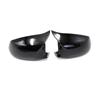2x Carbon Fiber ABS Mirror Cover Side Rearview Mirror Cap Cover Shell Replacement For BMW 5 Series F10 F11 F18 Pre-LCI