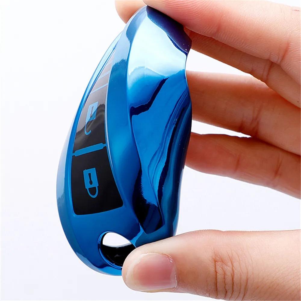 Для Suzuki Baleno Ertiga Ciaz Ignis Kizashi Swift SX4 S-cross Vitars TPU кожаный чехол для смарт-ключа автомобиля сумка-протектор брелок