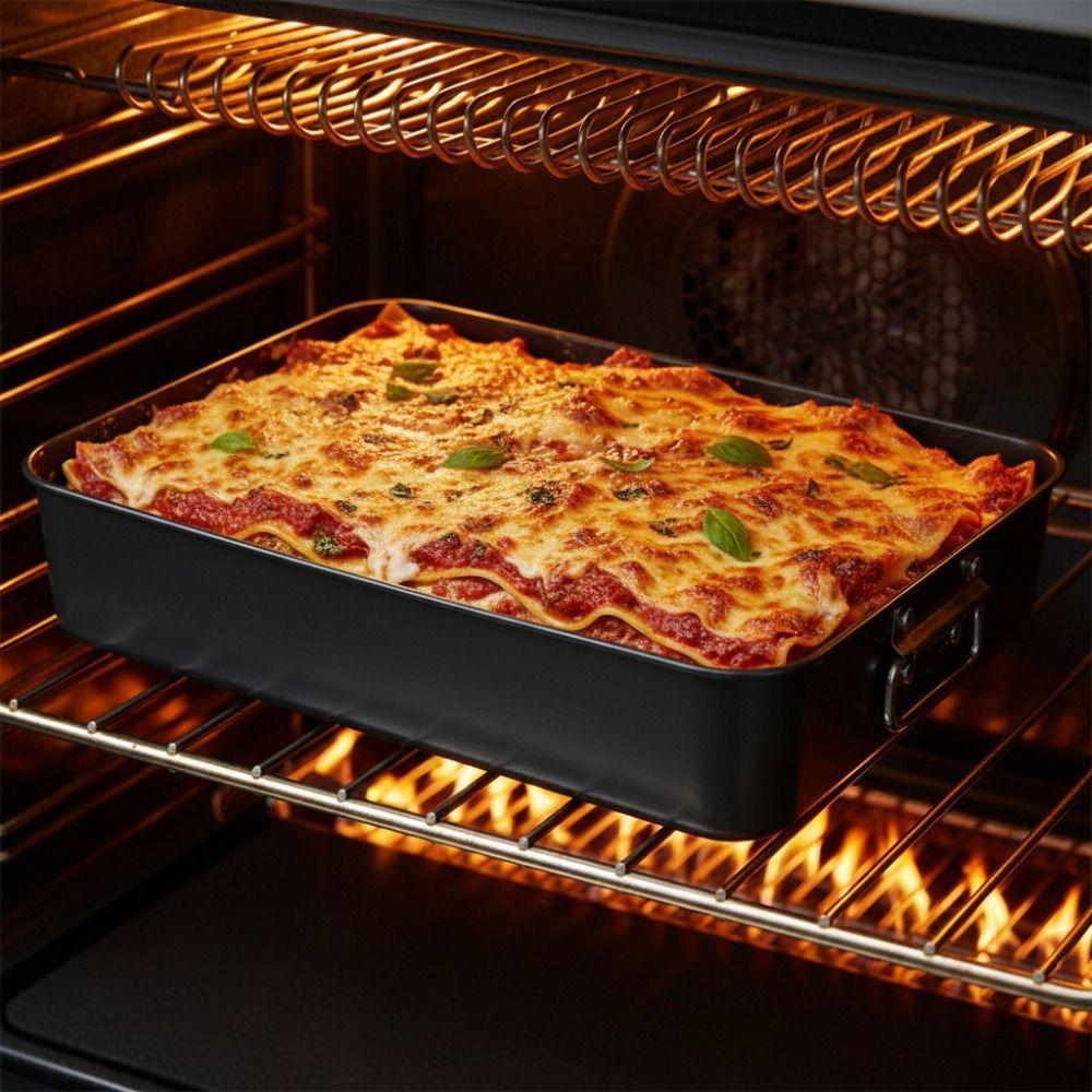 Carbon Steel Chicken Roasting Pan Rectangular Cake Pan Durable Lasagna Pan  Oven