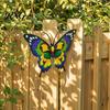 Patio Wall Decorations Metal Butterfly Decor for Garden Yard Patio, Large Iron Backyard Accents Hanging Art Sculpture, Outdoor Fence Farmhouse