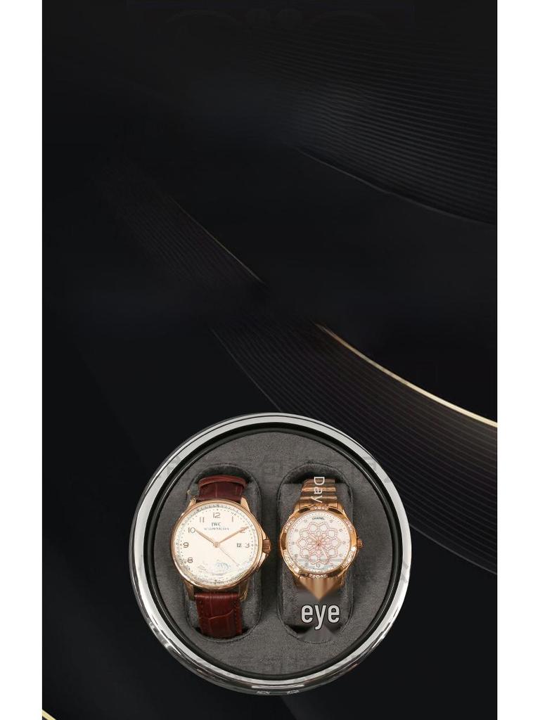 Электрическая шкатулка для подзавода часов со светодиодной подсветкой - коробка для хранения 4+6 часов