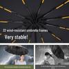 Автоматический складной зонт с двумя килями, 72 кости, женский, ветроустойчивый, солнцезащитный козырек двойного назначения, защита от УФ-излучения, подходит для использования в солнечную и дождливую погоду.