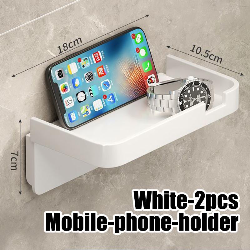 Вешалка для салфеток Держатель для рулонов туалетной бумаги Стеллаж для хранения принадлежностей для ванной комнаты Без перфорации Настенная стойка для хранения бумажных полотенец