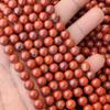 Natural Red Jasper Beads, Smooth Round Beads, Loose Natural Red Jasper Gemstone Beads For Jewelry Making, 6 Mm 8 Mm 10 Mm Size Beads.