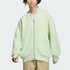 Adidas Spacer Bomber Jacket Solid Color Loose Fit Flight Sports Casual Jacket Men Jacket Lime-Green JJ3790