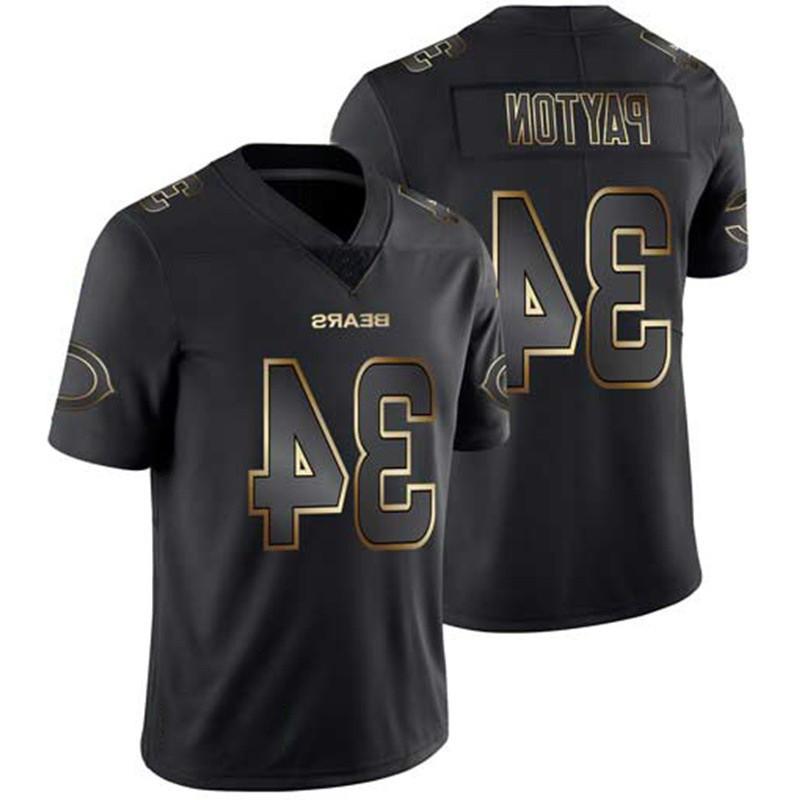 Chicago Bears NFL Football Jersey Men Cotton Blend Team Apparel Mack Payton Trubisky Custom Name Number