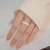 Sweet Adjustable Daisy Flower Resin Ring for Women Spring Summer Pastel Open Ring Minimalist Style Gift for Girls Friends
