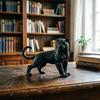 3D-печатное украшение Черная Пантера, мини-украшение для рабочего стола матового черного цвета, фигурка животного джунглей для детей, игрушка-подарок для мальчиков и девочек