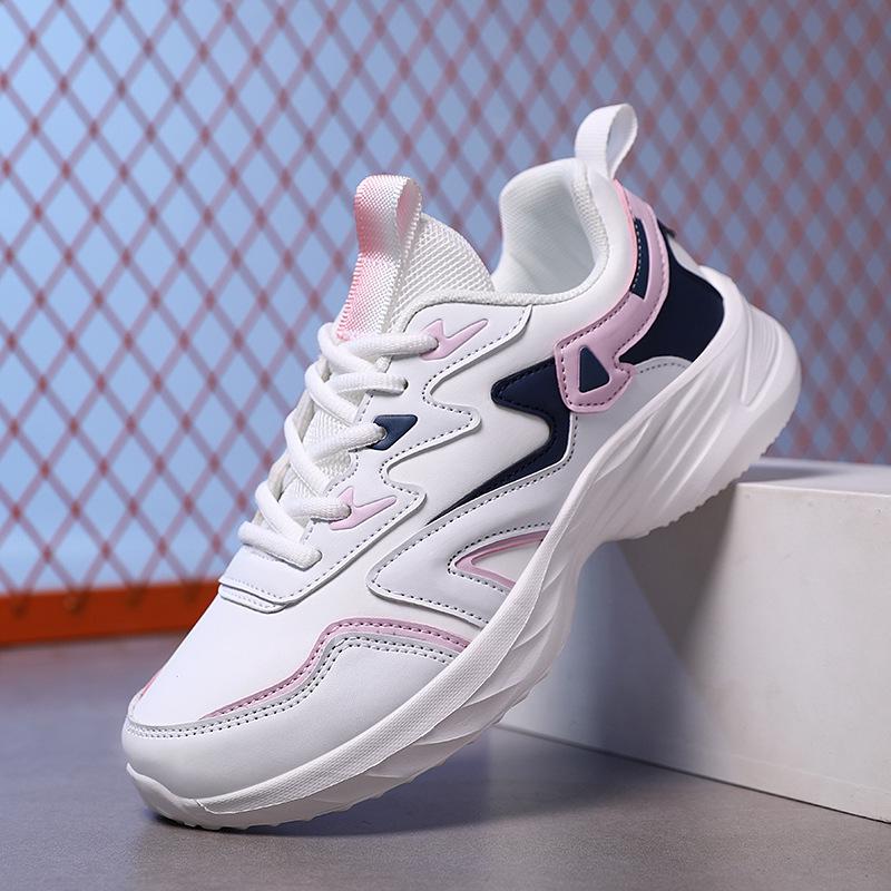 Женские осенние кожаные водонепроницаемые кроссовки для бега — легкие, с мягкой подошвой, в повседневном стиле