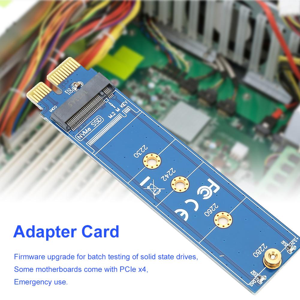 Карта-адаптер NVME Картридер для SSD-накопителя Карта для тестирования PCI E 1X Компьютерные аксессуары для PCI E к