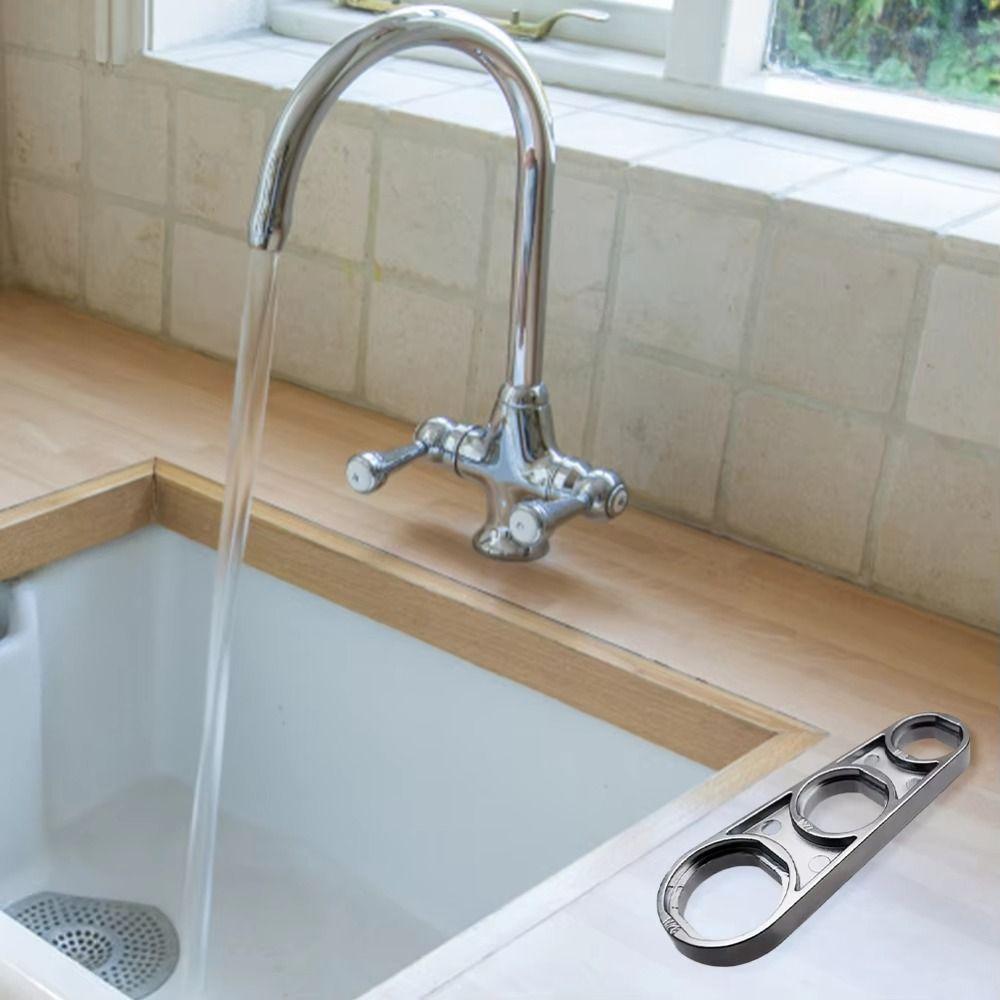 Портативный ключ-аэратор для смесителя 2 в 1, регулирующий поток воды, универсальные инструменты для обслуживания смесителей, разборный гаечный ключ