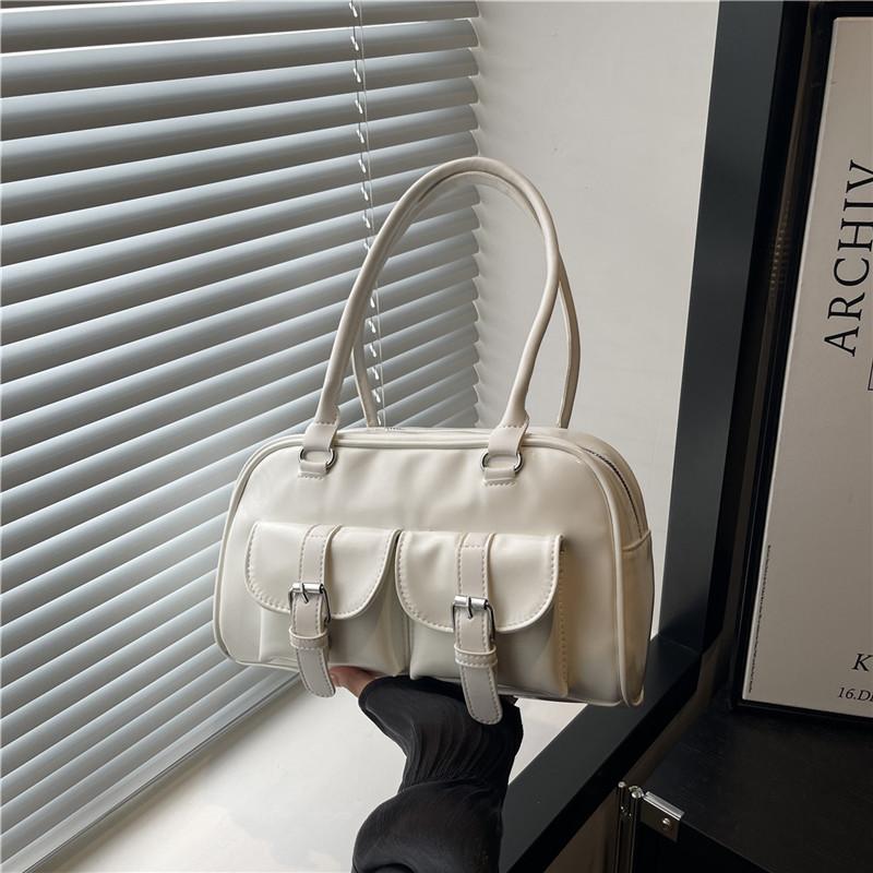 Ретро боулинг портативная сумка подмышку женская новая осенне-зимняя популярная универсальная повседневная рабочая сумка через плечо для поездок