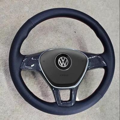 Черная нескользящая крышка руля автомобиля из искусственной кожи для Volkswagen VW Golf 7 Mk7 Touran Up Новый Polo Jetta Passat B8 Tigua