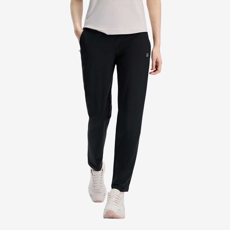 Новые вязаные спортивные брюки FILA женские угольно-черные A11W431603FBK