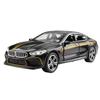 1/32 BMW MH8 800 Manhart Diecast Car Toy for Children Miniature Model Pull Back Sound & Light Collection Gift for Boys Kid Gift